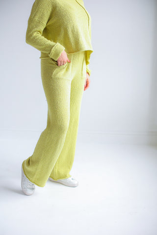 JUST SWEATER PANTS (LEMON GRASS)