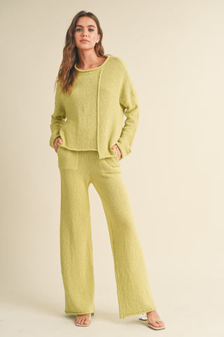 JUST SWEATER PANTS (LEMON GRASS)