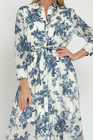 Willow Toile Midi Shirt Dress