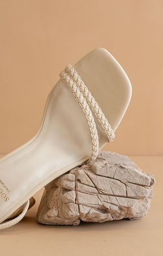 The Colmar - Jute Heel Braided Sandals (Beige)