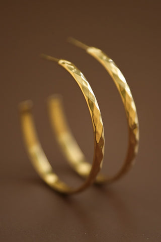 18K Waterproof Non-Tarnish Stainless Steel Hoops