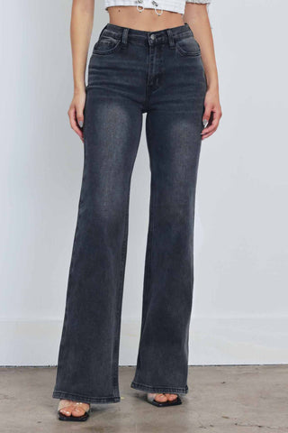 HIGH WAISTED WIDE LEG (BLACK)