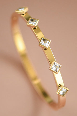 18K Waterproof Non-Tarnish Stainless Steel Bangle