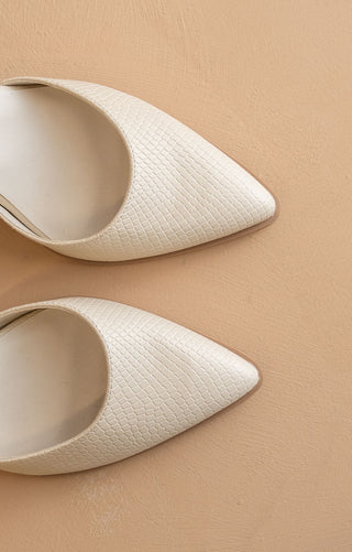 The Princess - Ankle Strap Heels (White)