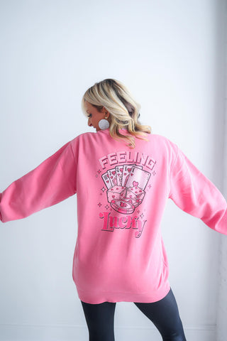 Feeling Lucky (Pink) Sweatshirt