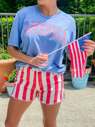America (Blue) Comfort Color Tee