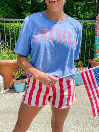 America (Blue) Comfort Color Tee