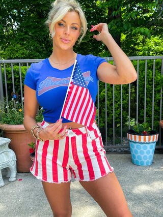 Firecracker (Royal Blue) Baby Tee