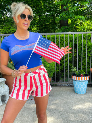 Firecracker (Royal Blue) Baby Tee