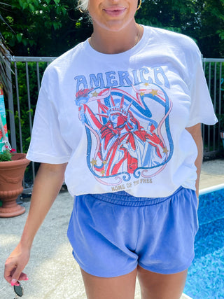 America Land of The Free (White) Tee