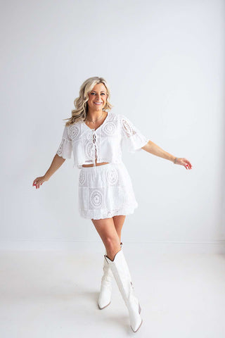 KEEPSAKE BUBBLE MINI SKIRT - SADIE & SAGE