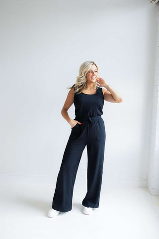 LAYOVER JUMPSUIT (BLACK) - Z SUPPLY
