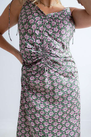 ADRIA RUCHED FRONT DRESS