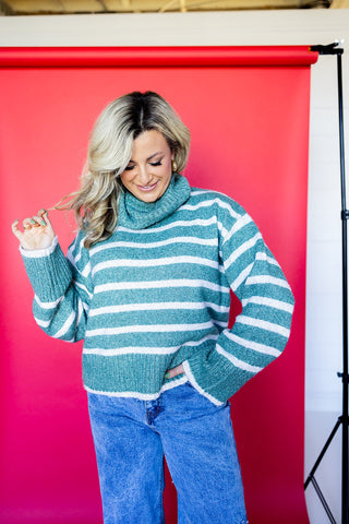 JOSEPHINE STRIPE TURTLENECK SWEATER - Z SUPPLY