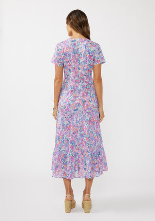 Floral Empire Button-Down Maxi Dress