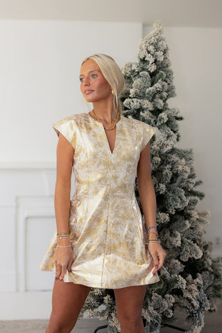 THE HOLIDAY SHINE DRESS - MEET ME IN SANTORINI