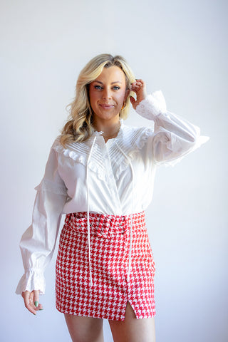 HIGHNECK WHITE BLOUSE