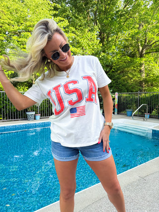 FLAG BOYFRIEND TEE - Z SUPPLY