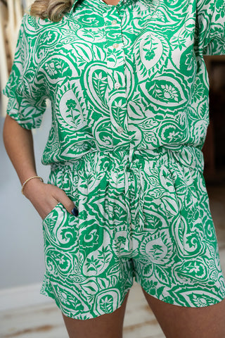 VERDANT PAISLEY SET - MEET ME IN SANTORINI