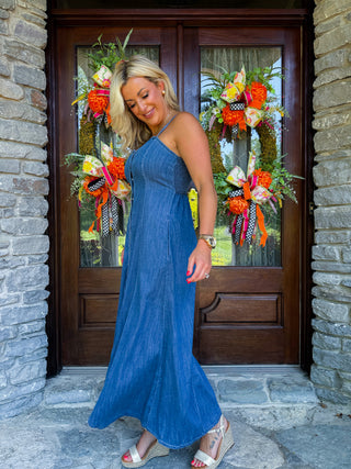 ANGEL EYES DENIM MIDI DRESS - Z SUPPLY