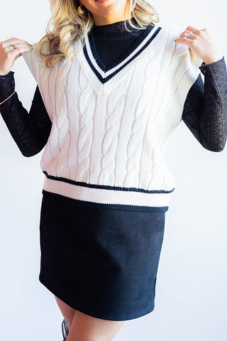 ENTERTAINER FAUX SUEDE SKIRT (Black) -Sadie & Sage