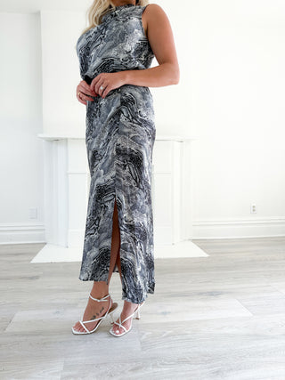 BIAS CUT SLIP SKIRT (PYTHON) - BISHOP + YOUNG