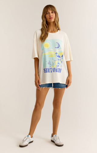 SANTORINI SOCAL OVERSIZED TEE - Z SUPPLY