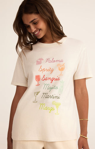 COCKTAILS BOYFRIEND TEE - Z SUPPLY