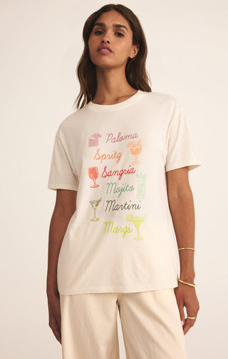 COCKTAILS BOYFRIEND TEE - Z SUPPLY