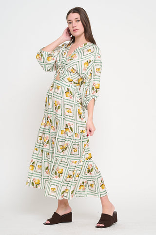 LEMON GROVE DELIGHT DRESS - MEET ME IN SANTORINI