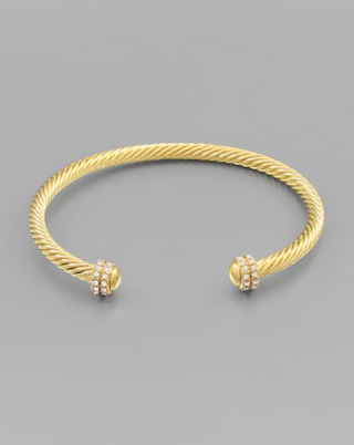 Double Crystal Layer Cable Cuff