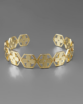 Hexagon Flower Cuff