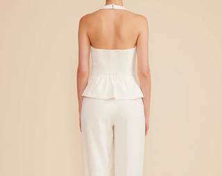 Lucy Paris Clementine Halter Vest - Ivory - Lucy Paris
