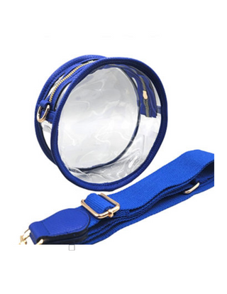 Clear Round Bag Stadium-Approved Clear Purse