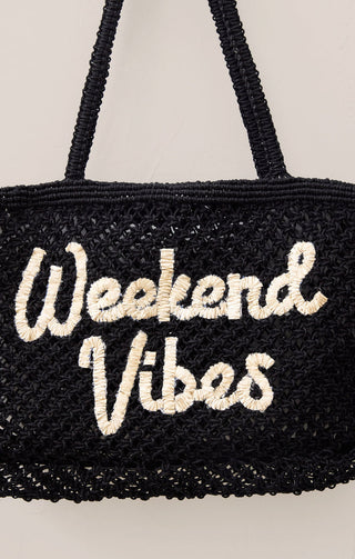 WOVEN JUTE TOTE BAG - (WEEKEND)