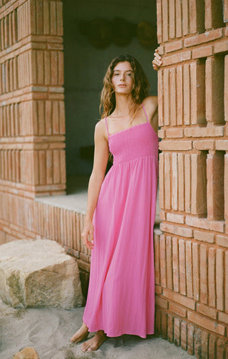 BEACHSIDE MIDI DRESS (HEARTBREAK PINK) -  Z SUPPLY