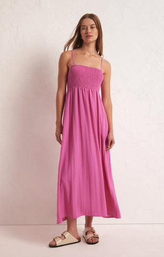 BEACHSIDE MIDI DRESS (HEARTBREAK PINK) -  Z SUPPLY