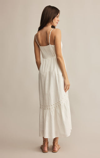 (MEDIUM) CITADELLE EMBROIDERED LINEN MAXI DRESS - Z SUPPLY