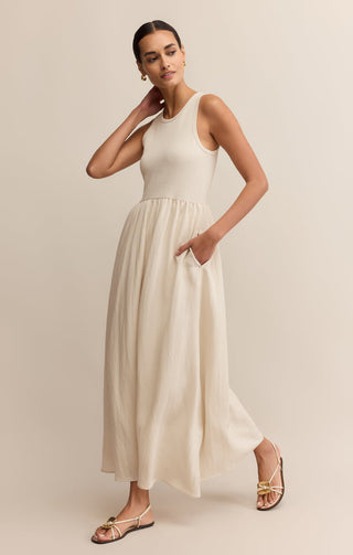 (XS + LARGE) CHARLOTTE RIB MIDI DRESS - Z SUPPLY