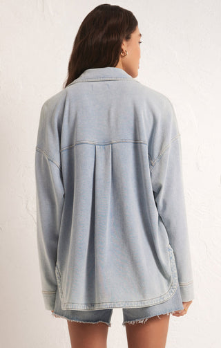ALL DAY KNIT DENIM JACKET (WASHED DENIM) - Z SUPPLY