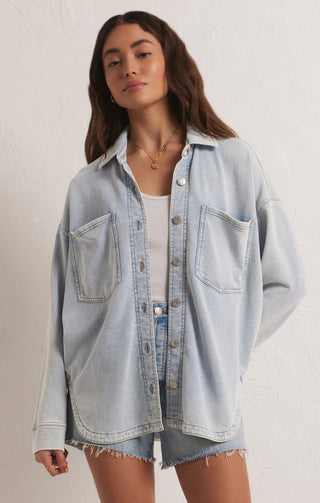 ALL DAY KNIT DENIM JACKET (WASHED DENIM) - Z SUPPLY