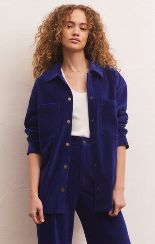 UNION KNIT CORD JACKET (SAPPHIRE BLUE) - Z SUPPLY