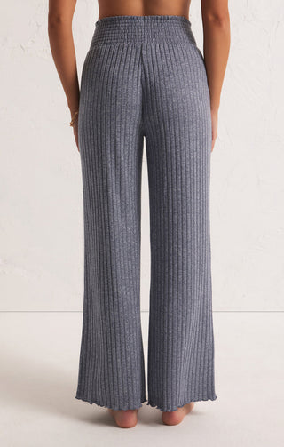 DAWN SMOCKED RIB PANT (DUSTY NAVY) - Z SUPPLY