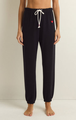I HEART YOU JOGGER (BLACK) - Z SUPPLY