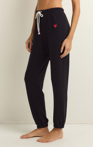 I HEART YOU JOGGER (BLACK) - Z SUPPLY