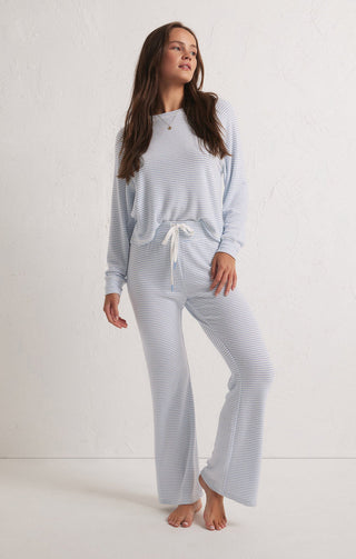 STAYING IN STRIPE LONG SLEEVE TOP (Blue Jay) - Z SUPPLY