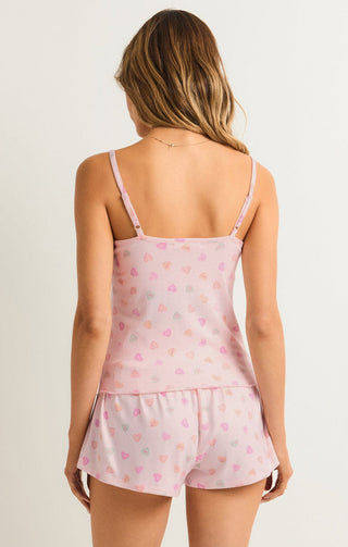 (MEDIUM) CANDY HEARTS CAMI (WHISPER PINK) - Z SUPPLY