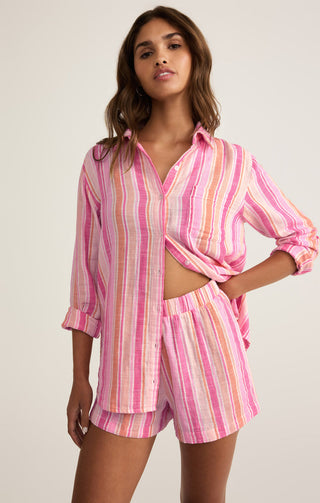 (XS) MORNING STRIPE GAUZE SHORT - Z SUPPLY