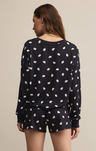 (MED + LARGE) REGAN GHOST LONG SLEEVE TOP - Z SUPPLY