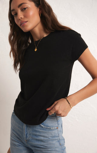 MODERN SLUB TEE (BLACK) - Z SUPPLY